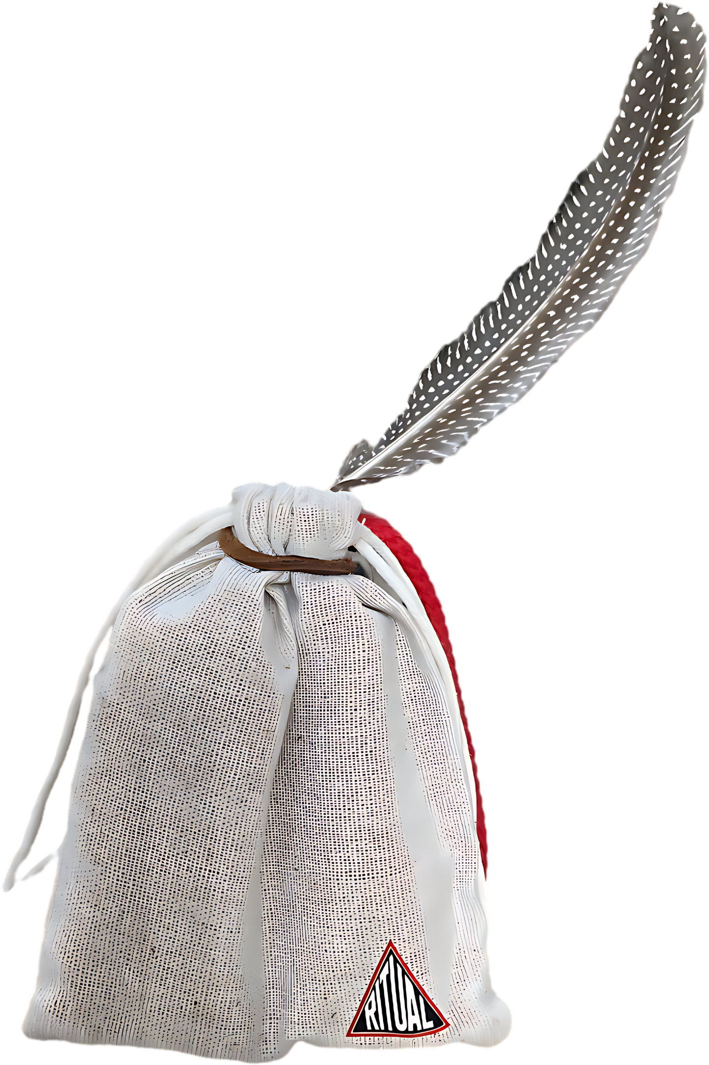 Palo Santo ritual bundle with feather, root, and red thread — The Ritual Brand